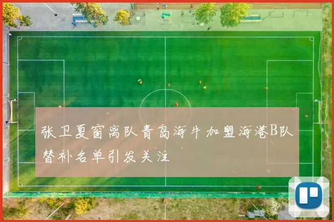 张卫夏窗离队青岛海牛加盟海港B队替补名单引发关注
